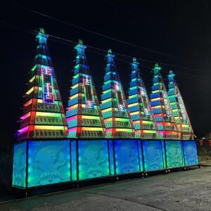 新北6米巨無霸米塔│新北6米巨無霸燈光柱