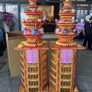 金磚蓮花滿福塔-1對2個保證免運