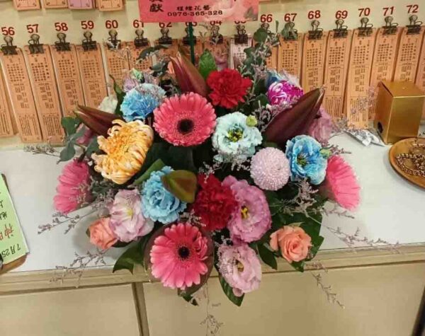 桌上型－祝賀花籃、開幕花籃、神明祝壽花籃：圖片 10