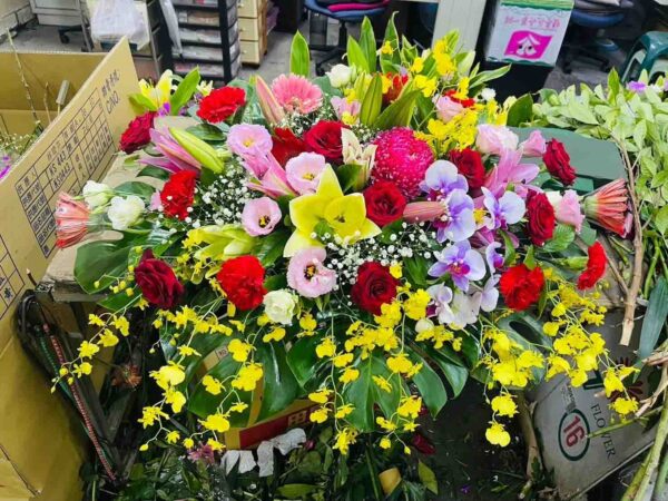 桌上型－祝賀花籃、開幕花籃、神明祝壽花籃：圖片 2