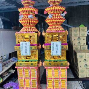 巨無霸金磚財寶蓮花塔-1對2個保證免運-約260公分
